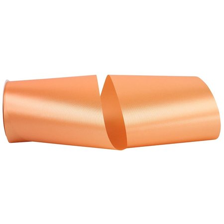 RELIANT RIBBON 6 in. 50 Yards Single Face Satin Allure Ribbon, Peach 4700-062-25K